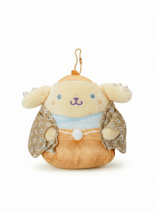 Ball Chain Plush Yumefuwa Omotenashi Pompompurin Sanrio - Otaku Collectives