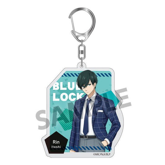 [Blue Lock] Acrylic Key Ring Suits Version Rin Itoshi - Otaku Collectives