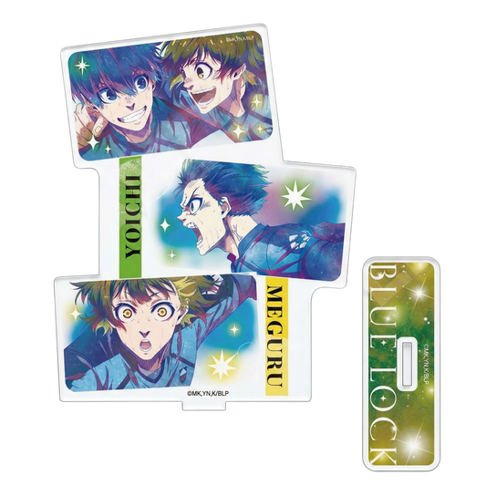 Blue Lock Galaxy Art Yoichi Isagi & Meguru Bachira Acrylic Stand (3 Pieces) - Otaku Collectives