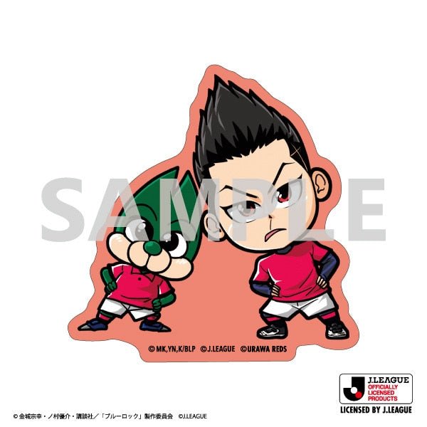 [Blue Lock] JJ League Sticker - Barou Teruhide & Urawa Reds - Otaku Collectives