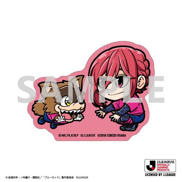 [Blue Lock] JJ League Sticker - Hyoma Chigiri & Cerezo Osaka - Otaku Collectives