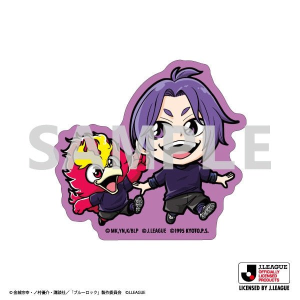 [Blue Lock] JJ League Sticker - Reo Mikage & Kyoto Sanga FC - Otaku Collectives