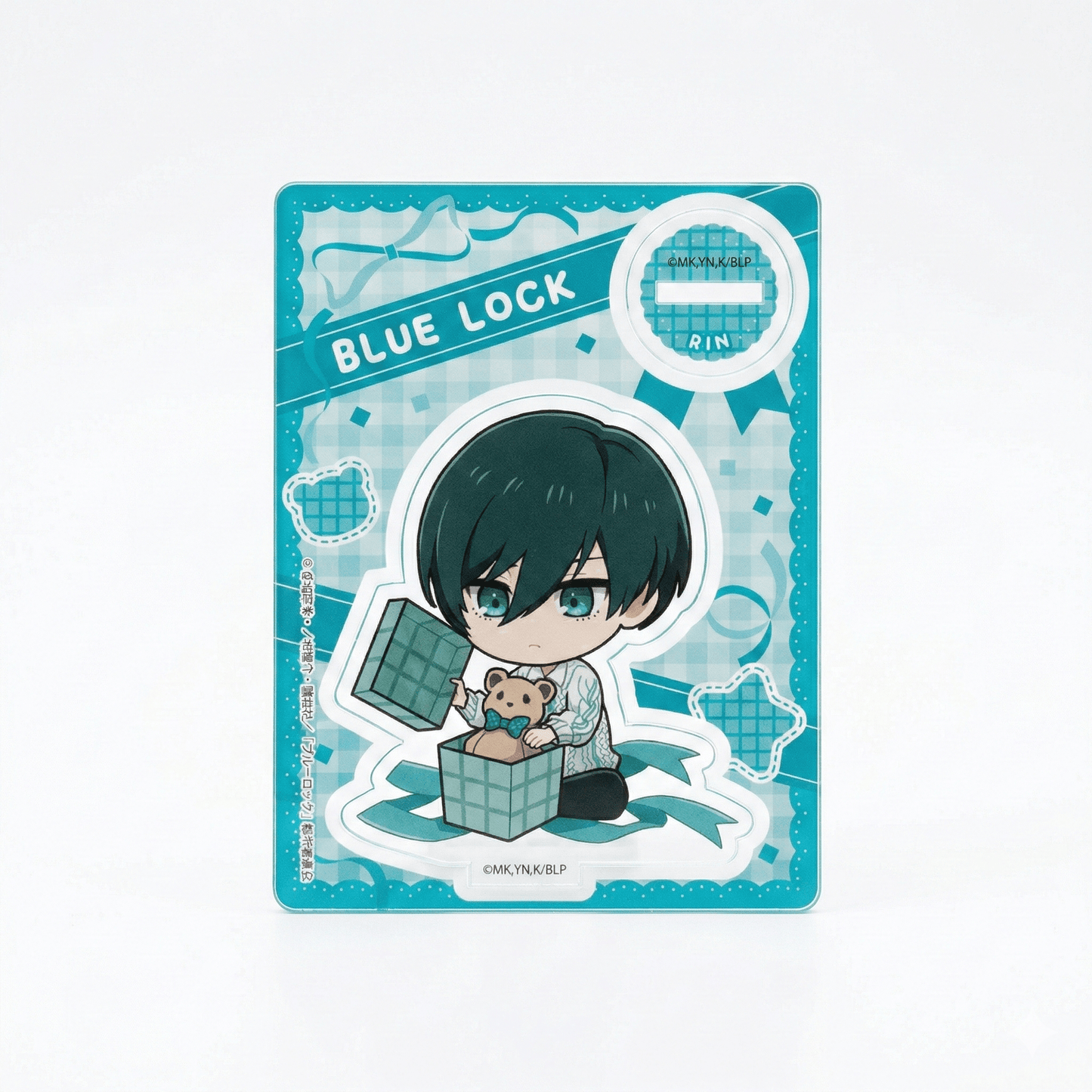 Blue Lock Rin Itoshi Mini Character Stand Present Ribbon Ver. - Otaku Collectives