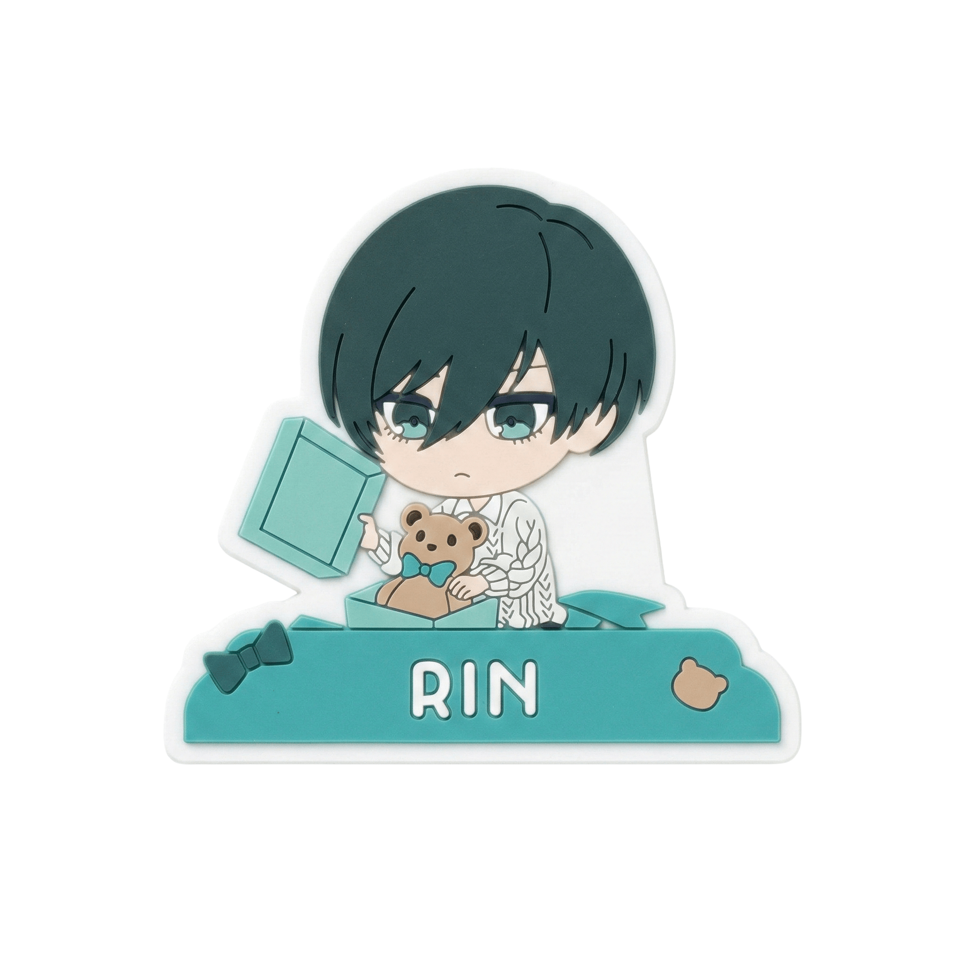Blue Lock Rin Itoshi Rubber Clip Present Ribbon Ver. - Otaku Collectives