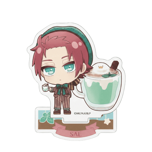 Blue Lock Sae Itoshi Acrylic Stand Chara - Peco Chocolate Mint Ver. - Otaku Collectives