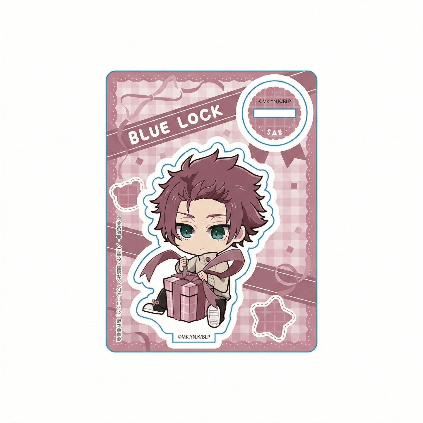 Blue Lock Sae Itoshi Mini Character Stand Present Ribbon Ver. - Otaku Collectives