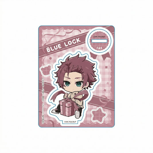 Blue Lock Sae Itoshi Mini Character Stand Present Ribbon Ver. - Otaku Collectives
