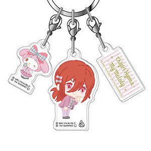 [Blue Lock] Sanrio x Blue Lock 3 Piece Acrylic Keychain - Hyoma Chigiri x My Melody - Otaku Collectives