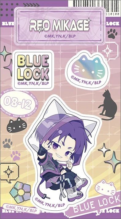 Blue Lock Season 2 Reo Mikage Cyber Cat Acrylic Die-cut Sticker - Otaku Collectives