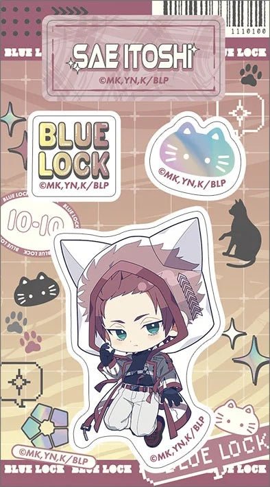 Blue Lock Season 2 Sae Itoshi Cyber Cat Acrylic Die-cut Sticker - Otaku Collectives