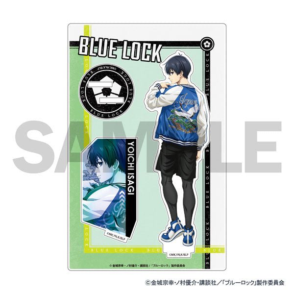 [Blue Lock] Sukajan Jacket New Illustration Acrylic Stand - Yoichi Isagi - Otaku Collectives