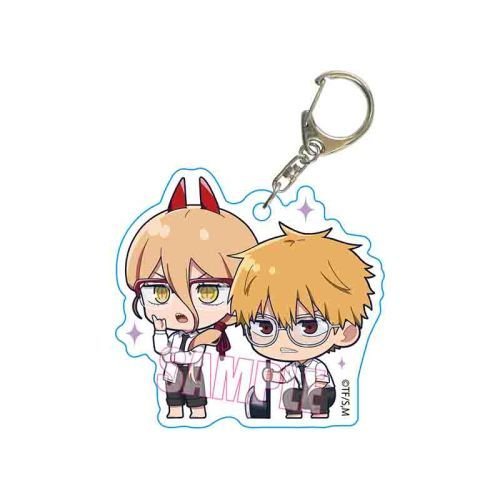 [Chainsaw Man] Petit Memo! Acrylic Key Ring - Power and Denji - Otaku Collectives