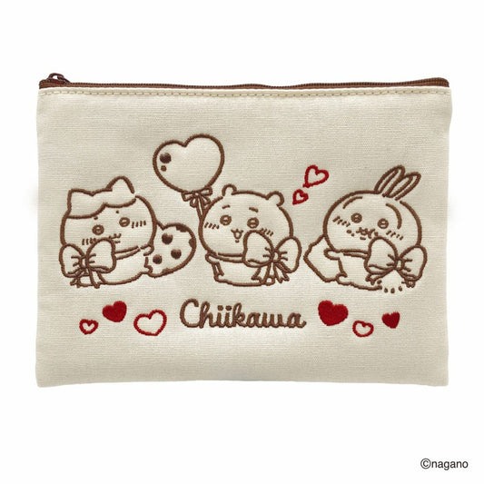 Chiikawa Chocolate Pouch 2026 Valentine’s Day Edition – Cute Zipper Cosmetic & Accessory Bag - Otaku Collectives