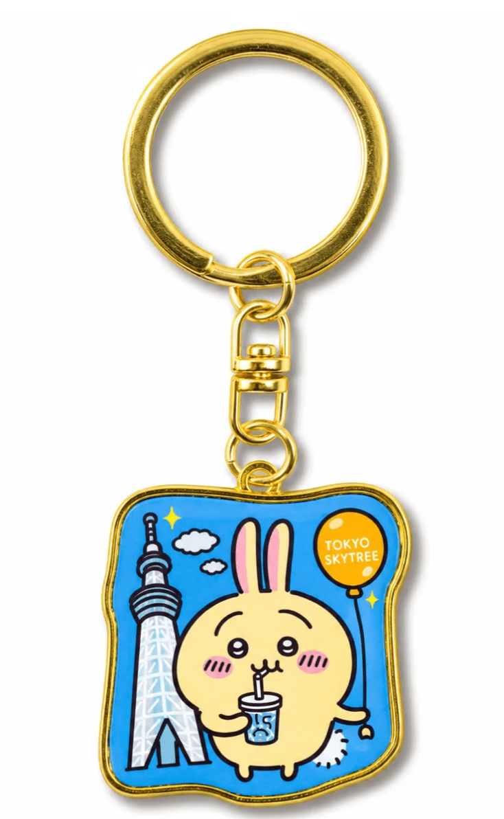 [Chiikawa] Die-Cut Acrylic Keychain Tokyo Sky Tree – Usagi - Otaku Collectives