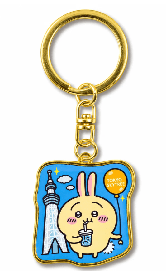 [Chiikawa] Die-Cut Acrylic Keychain Tokyo Sky Tree – Usagi - Otaku Collectives