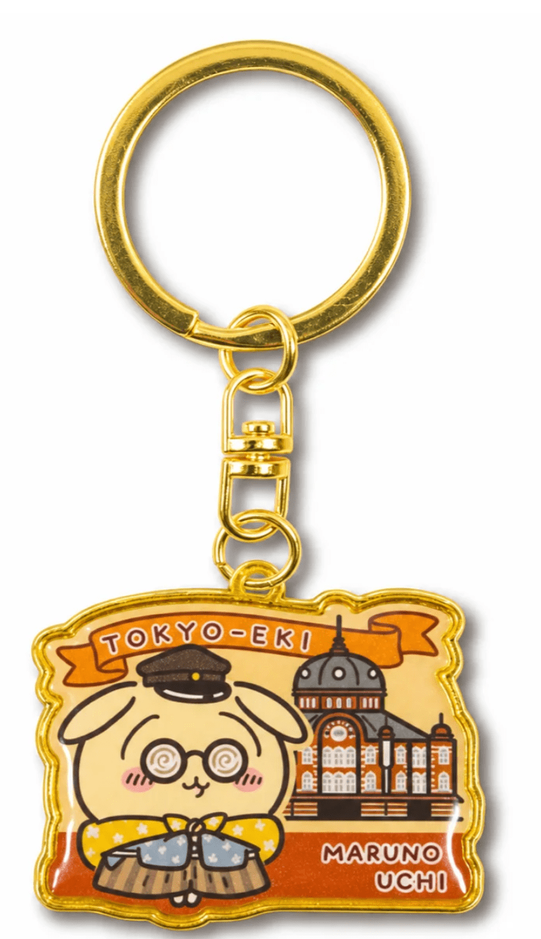 [Chiikawa] Die-Cut Acrylic Keychain Tokyo Station – Usagi - Otaku Collectives