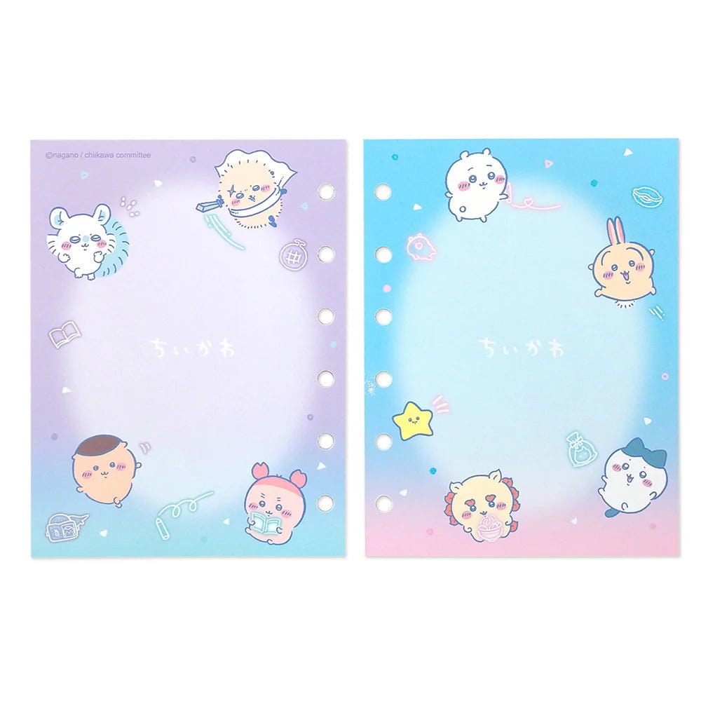 Chiikawa Sticker Binder – Glitter PVC Sticker Album Organizer with 10 Sheets (Drawing Neon) - Otaku Collectives