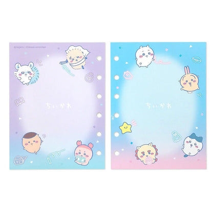 Chiikawa Sticker Binder – Glitter PVC Sticker Album Organizer with 10 Sheets (Drawing Neon) - Otaku Collectives