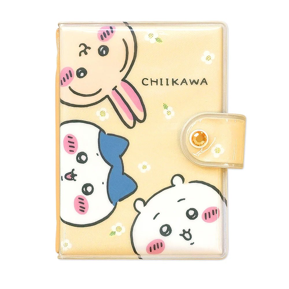Chiikawa Sticker Binder – Glitter PVC Sticker Album Organizer with 10 Sheets (Flower) - Otaku Collectives
