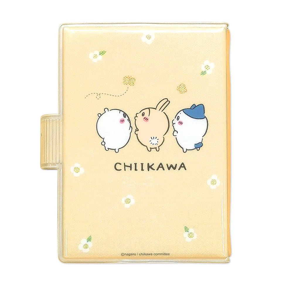 Chiikawa Sticker Binder – Glitter PVC Sticker Album Organizer with 10 Sheets (Flower) - Otaku Collectives
