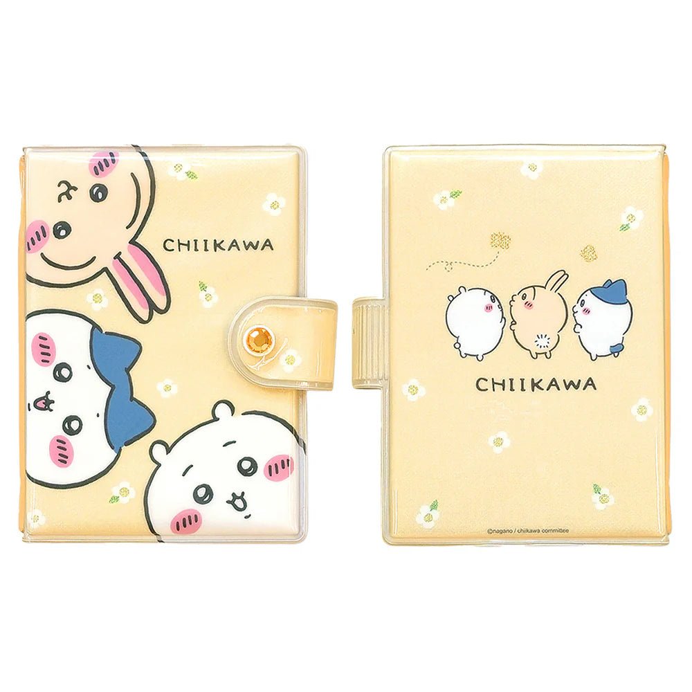 Chiikawa Sticker Binder – Glitter PVC Sticker Album Organizer with 10 Sheets (Flower) - Otaku Collectives