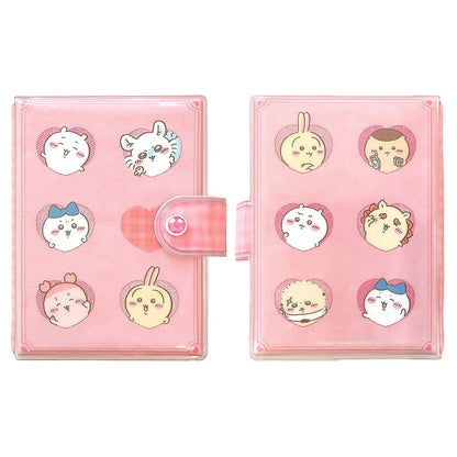 Chiikawa Sticker Binder – Glitter PVC Sticker Album Organizer with 10 Sheets (Heart) - Otaku Collectives