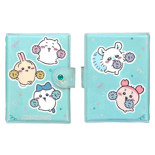 Chiikawa Sticker Binder – Glitter PVC Sticker Album Organizer with 10 Sheets (Let’s All Support Each Other) - Otaku Collectives