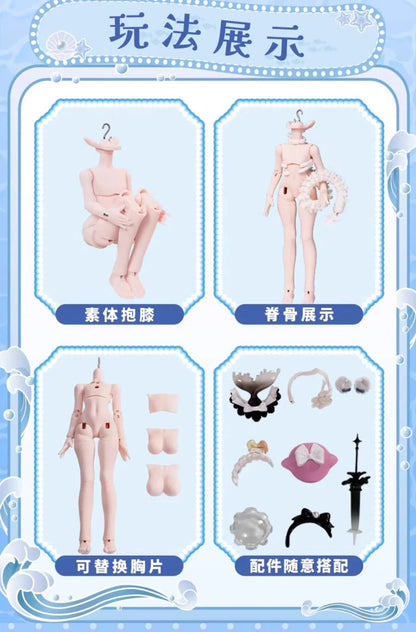 COME4FREE Minty Ocean Gem Series II 8 - inch BJD Doll Blind Box by COME4ARTS - Otaku Collectives