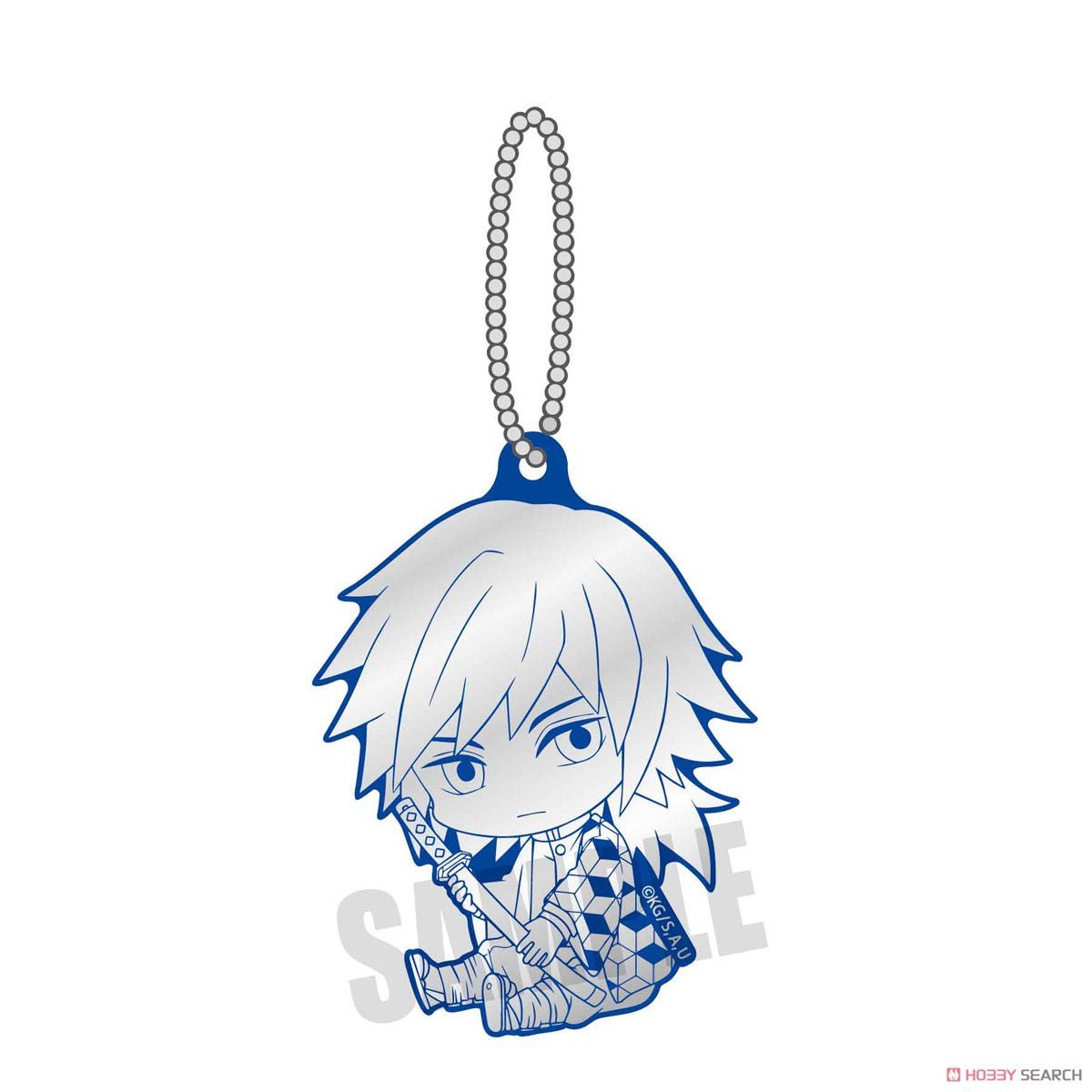 [Demon Slayer]: Gyugyutto Reflector Key Ring - Giyu Tomioka - Otaku Collectives