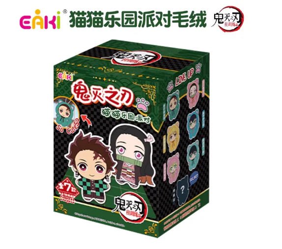 EAKI Demon Slayer Kimetsu no Yaiba Cat Paradise Party Plush Blind Box Figure - Otaku Collectives