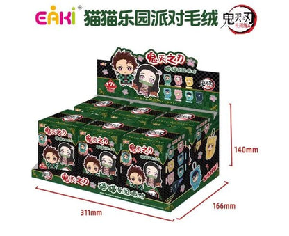 EAKI Demon Slayer Kimetsu no Yaiba Cat Paradise Party Plush Blind Box Figure - Otaku Collectives
