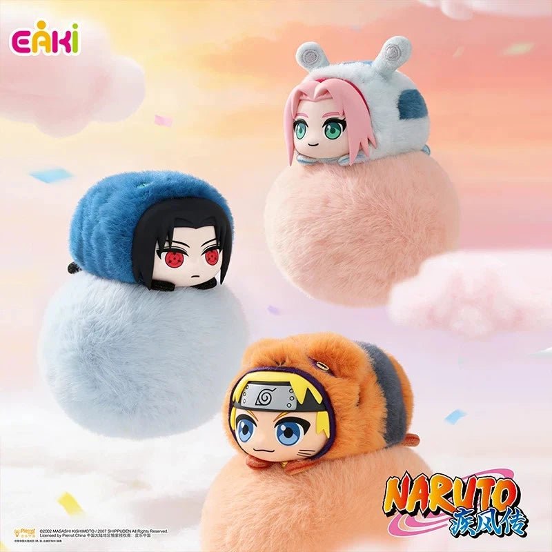 EAKI Naruto Shippuden Cute Beast Lying Party Series Plush Pendant Blind Box - Otaku Collectives