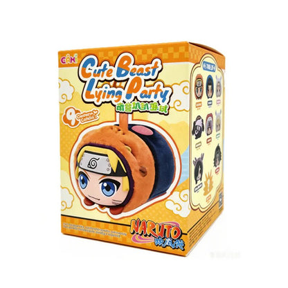 EAKI Naruto Shippuden Cute Beast Lying Party Series Plush Pendant Blind Box - Otaku Collectives
