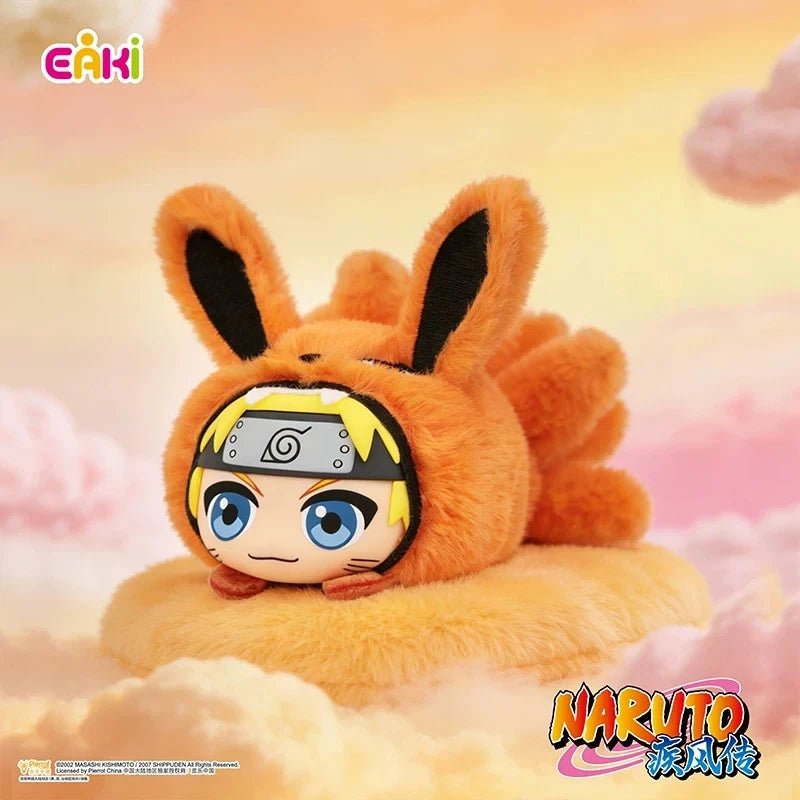 EAKI Naruto Shippuden Cute Beast Lying Party Series Plush Pendant Blind Box - Otaku Collectives