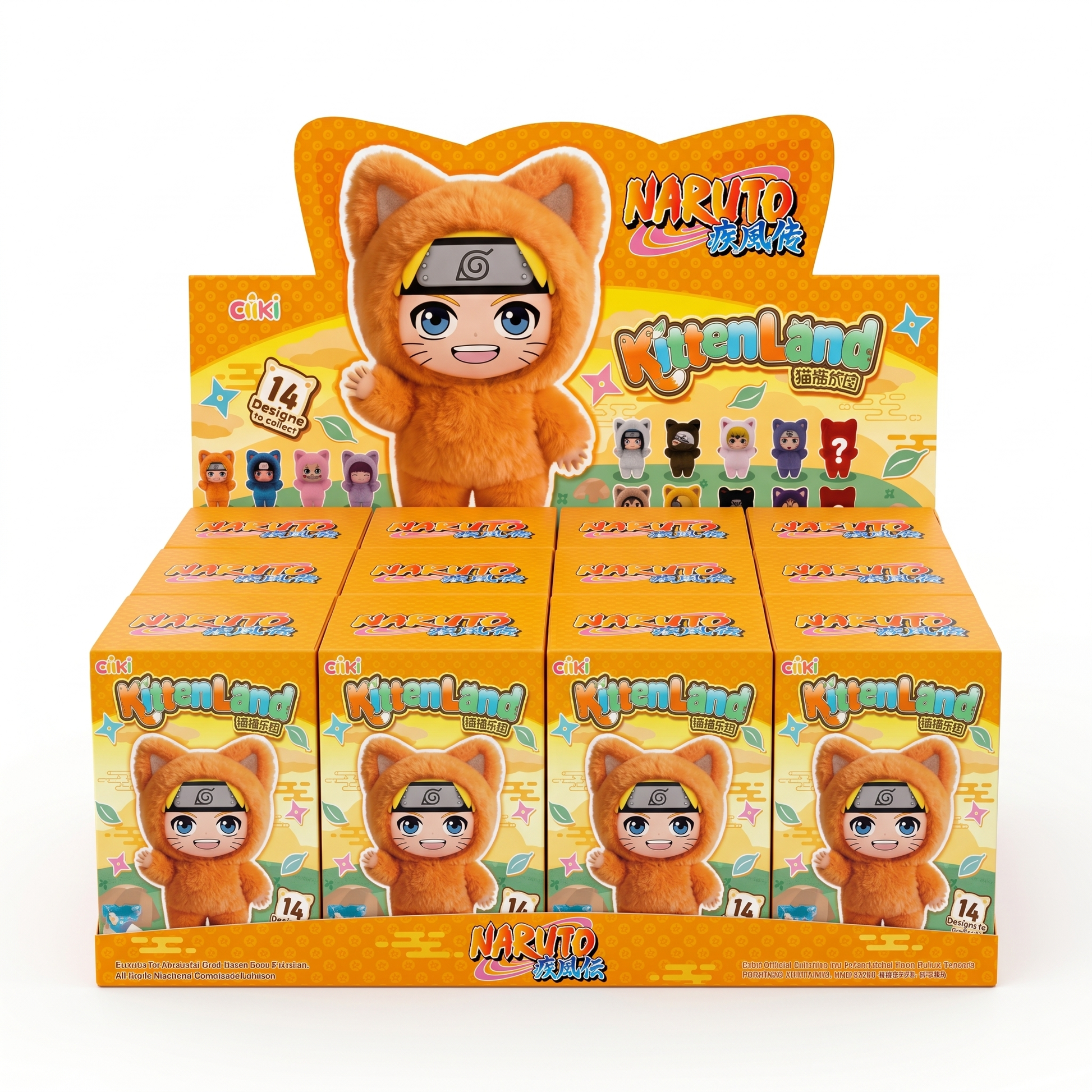 EAKI Naruto Shippuden Kitten Land Series Blind Box Plush Collection - Otaku Collectives
