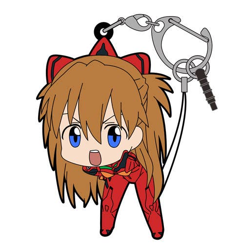 Evangelion: Asuka Shikinami Langley Tsumamare Chibi Keychain - Otaku Collectives