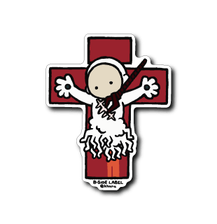 [Evangelion] B-Side Label Sticker- Lilith with a straight face - Otaku Collectives
