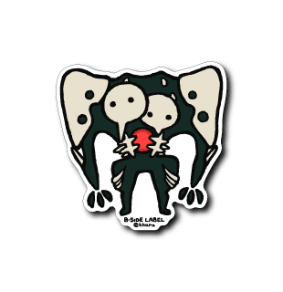 [Evangelion] B-Side Label Sticker- The Fourth Angel with a straight face - Otaku Collectives