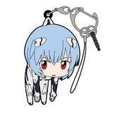 Evangelion: Rei Ayanami Tsumamare Chibi Keychain (Short - Haired) - Otaku Collectives