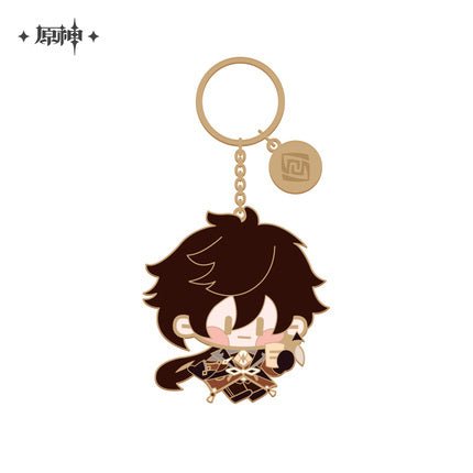 [Genshin Impact] Chibi Character Metal Pendant - Zhongli - Otaku Collectives