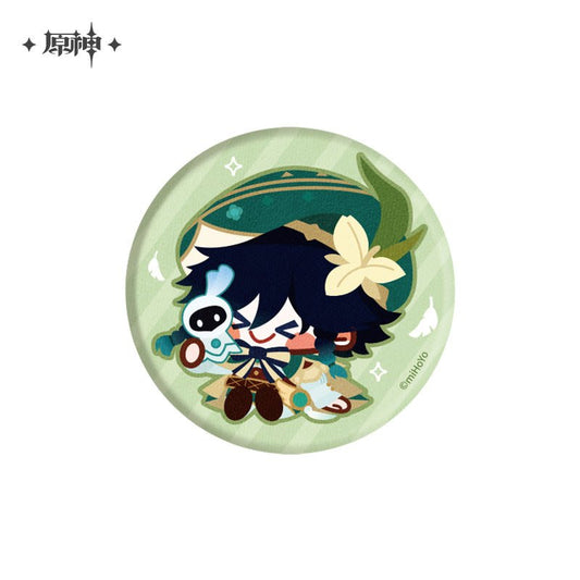 [Genshin Impact] Chibi Character Plushy Badge - Venti - Windborne Bard - Otaku Collectives