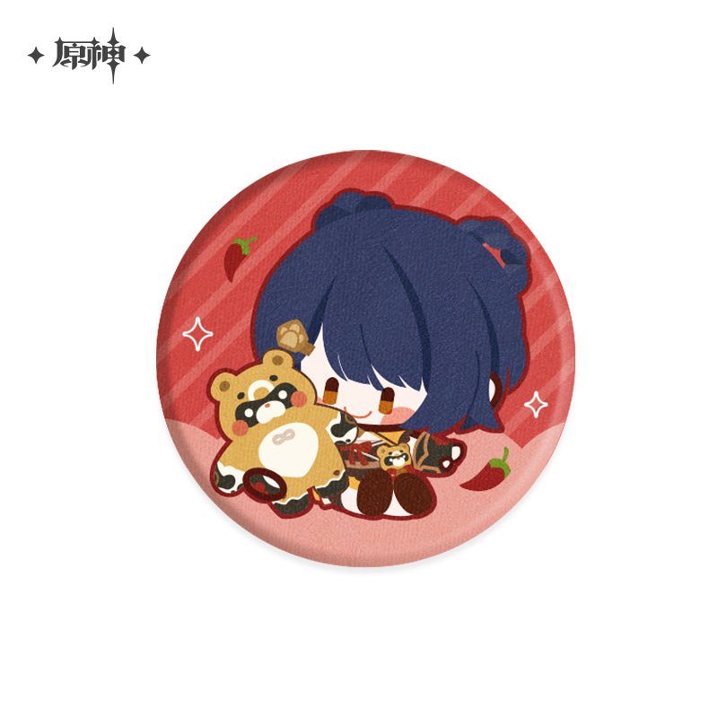 [Genshin Impact] Chibi Character Plushy Badge - Xiangling - Exquisite Delicacy - Otaku Collectives