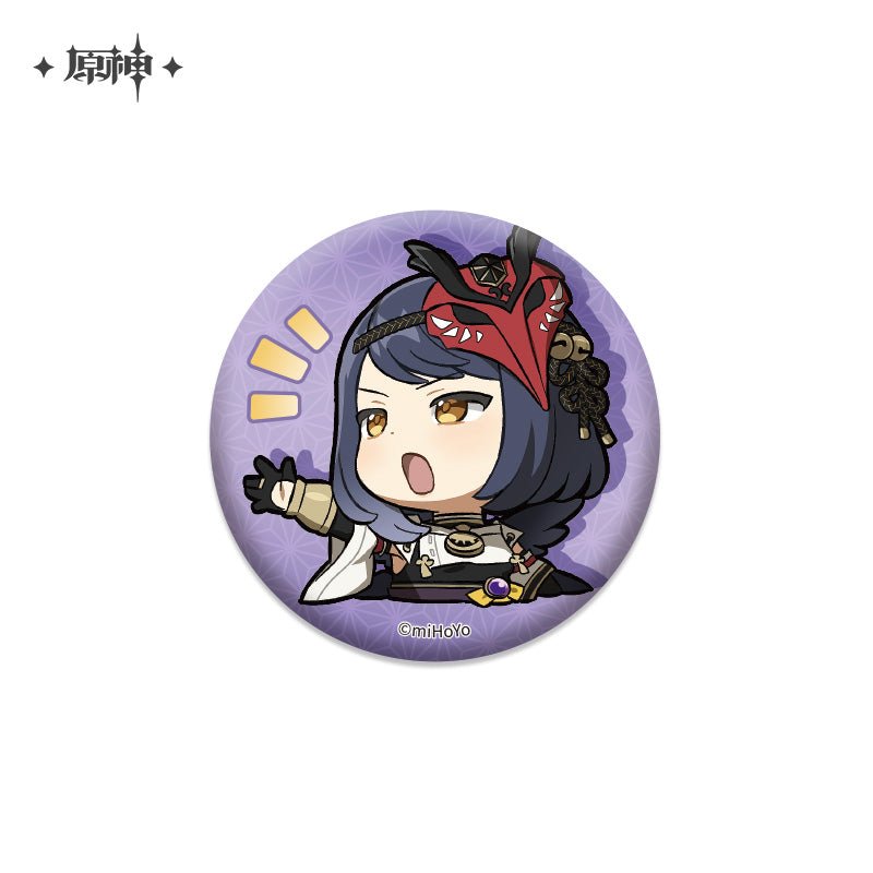 [Genshin Impact] Chibi Character Series Badge Vol.2 - Kujou Sara - Otaku Collectives