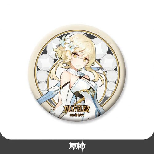 [Genshin Impact] Traveler Series Chara Can Badge Traveler (Female) - Otaku Collectives