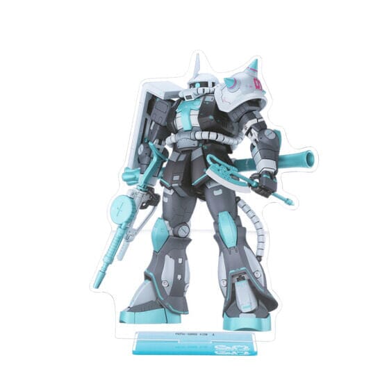 [Gundam] Gundam 45th Anniversary x Hatsune Miku Big Acrylic Stand - Zaku II - Otaku Collectives