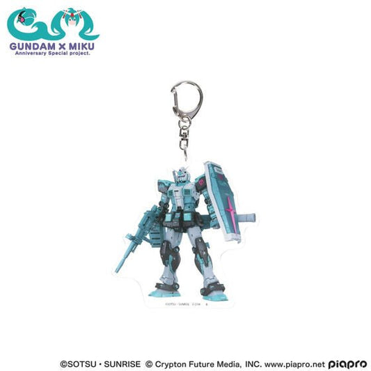 [Gundam] Gundam 45th Anniversary x Hatsune Miku Keychain - RX - 78 - Otaku Collectives