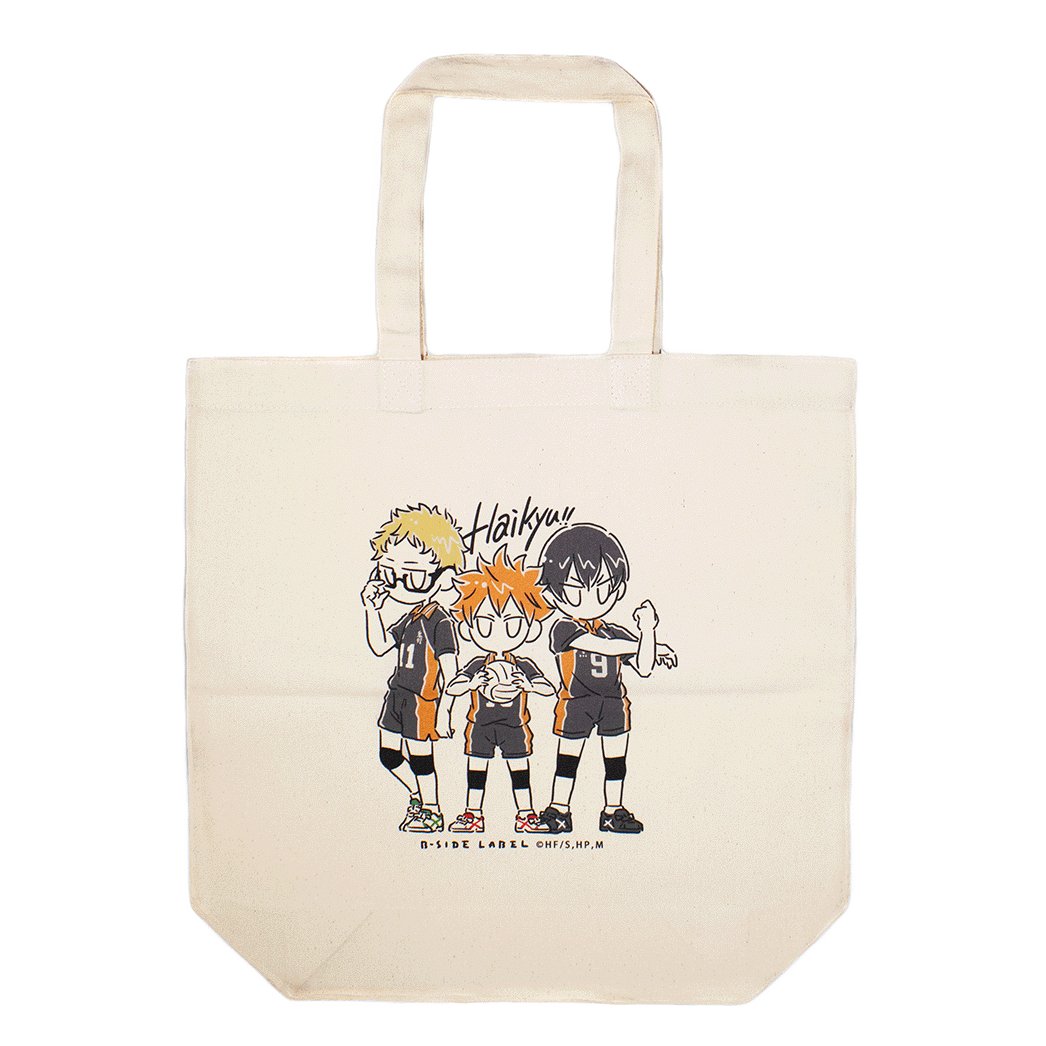 [Haikyuu!] Defo Karasuno Gathering Tote Bag B - SIDE LABEL - Otaku Collectives