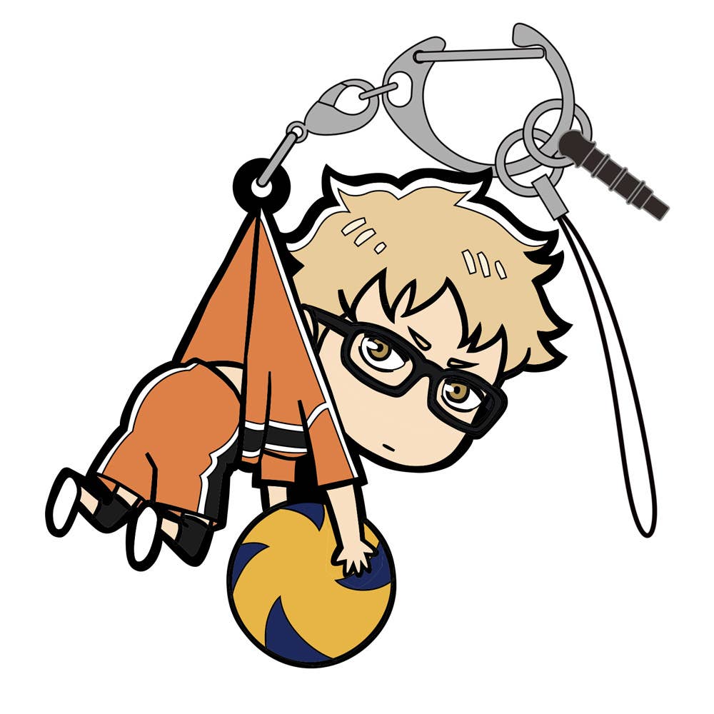 Haikyuu Tsumamare Chibi Keychain - Kei Tsukishima - Otaku Collectives