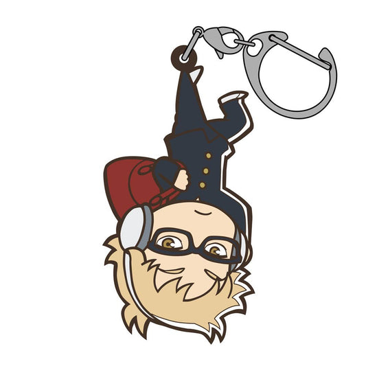 Haikyuu Tsumamare Chibi Keychain - Kei Tsukishima (School Commute Version) - Otaku Collectives