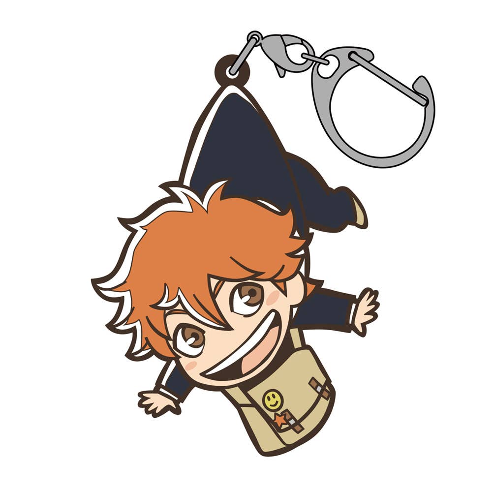 Haikyuu Tsumamare Chibi Keychain - Shoyo Hinata (School Commute Version) - Otaku Collectives